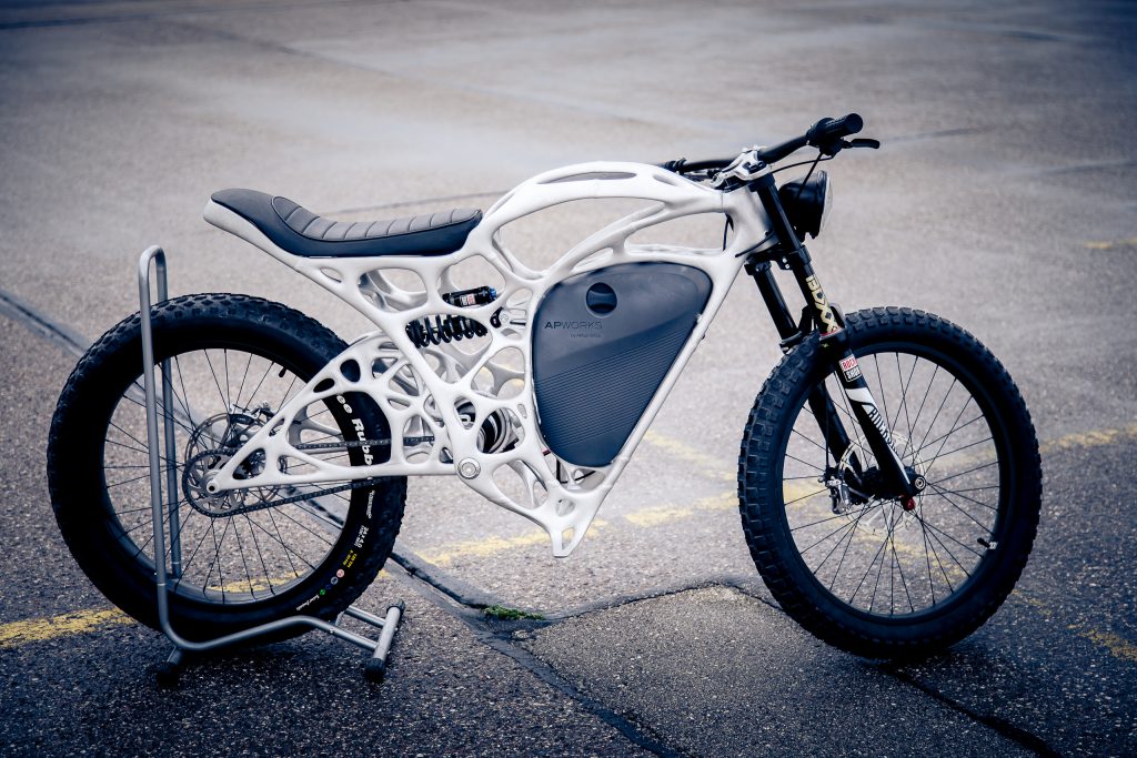 3D nyomtatással készült motorkerékpár.