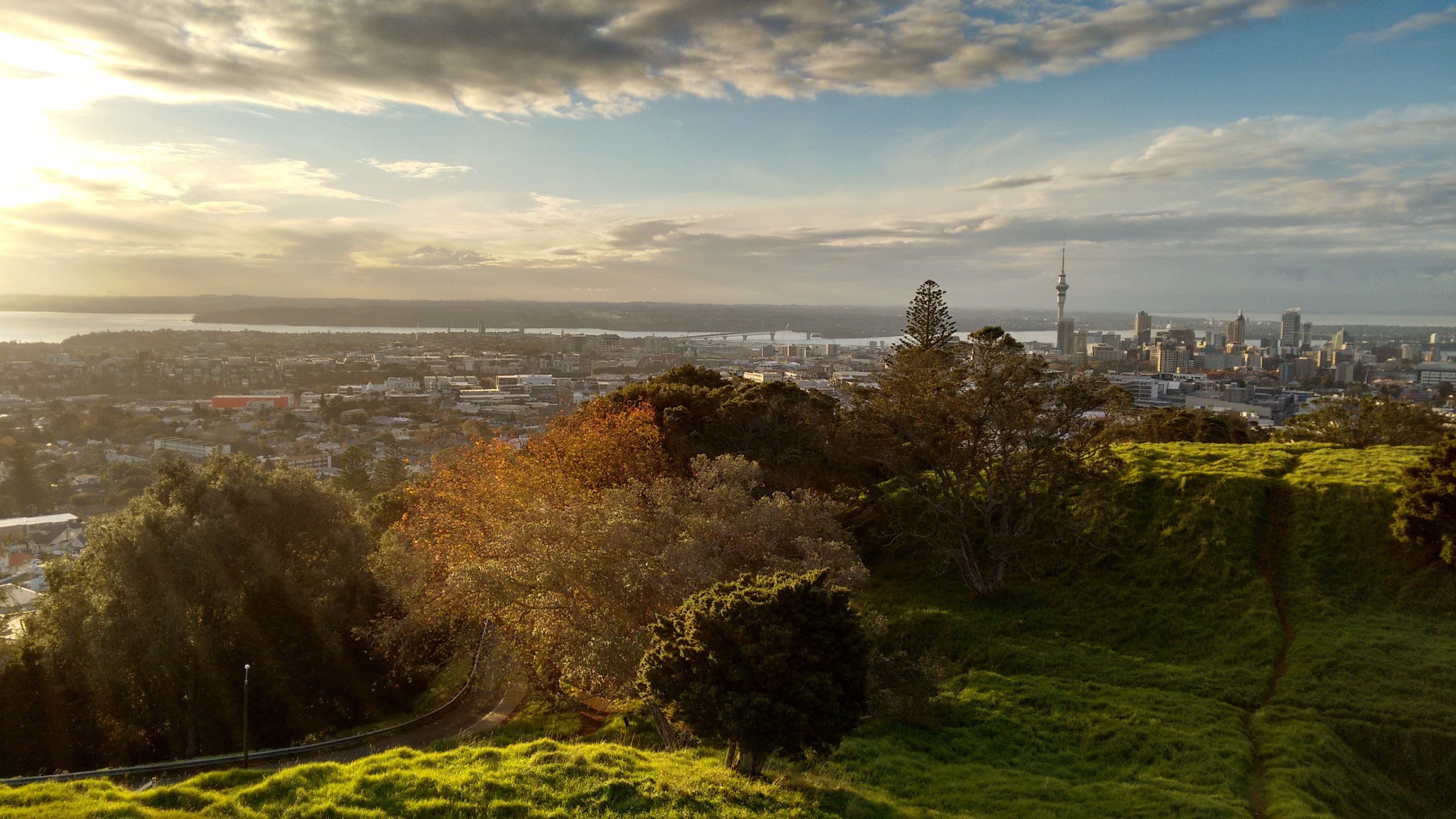 Auckland látképe. Magyar adattudós Új-Zélandon.