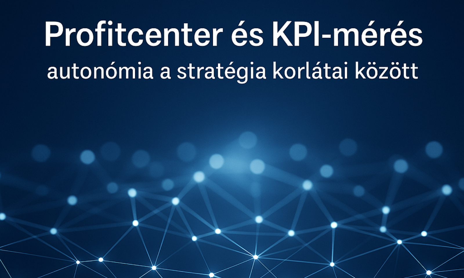 Profitcenter és KPI-mérés